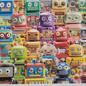 Ravensburger Colorful Robot Action Figures